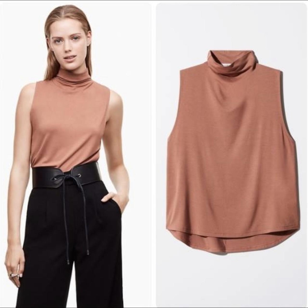 Babaton Pink Sleeveless Polo Tank Top